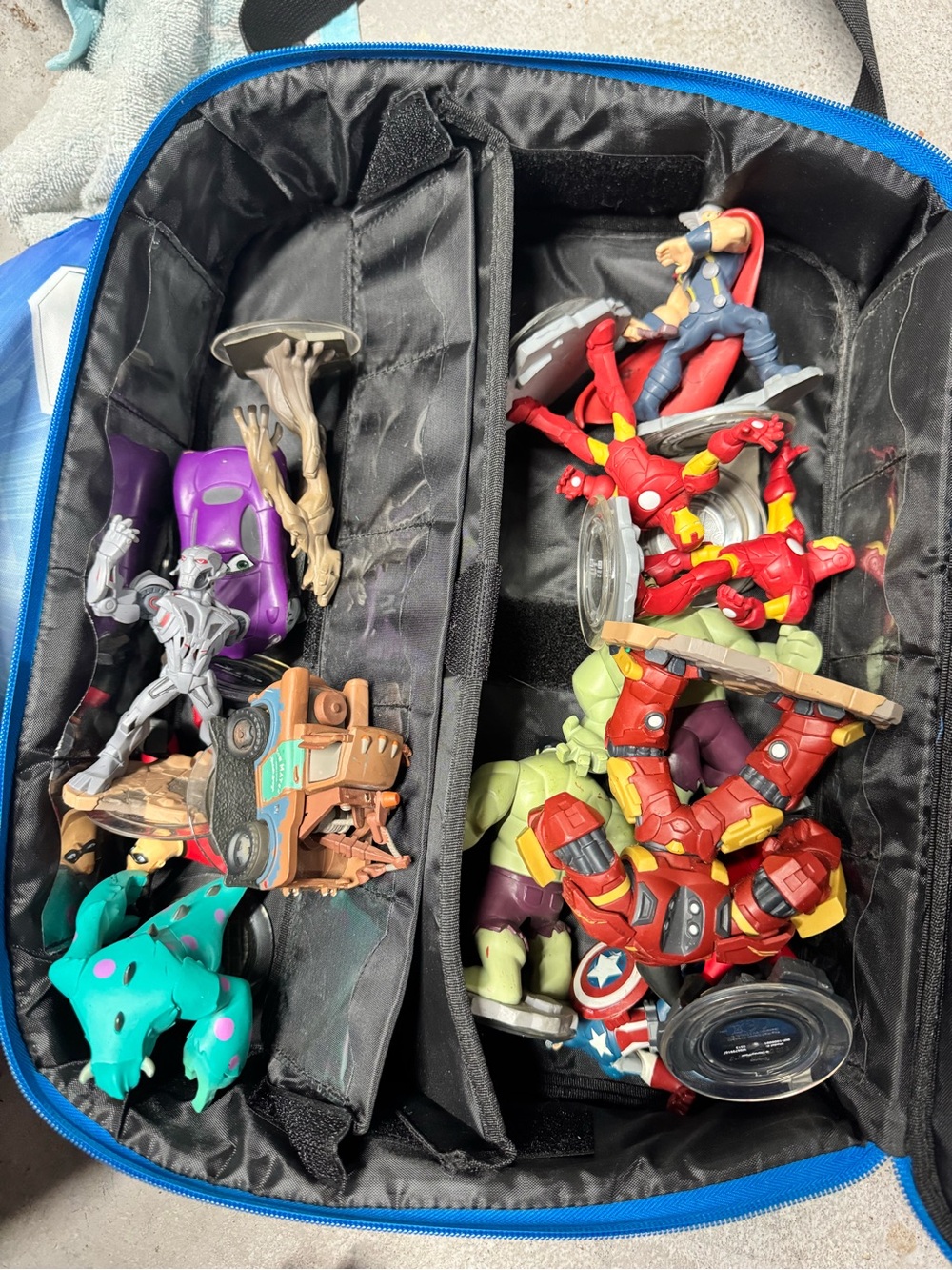 Marvel Action Figure Toy Bundle - Red, Green, Purple, Blue